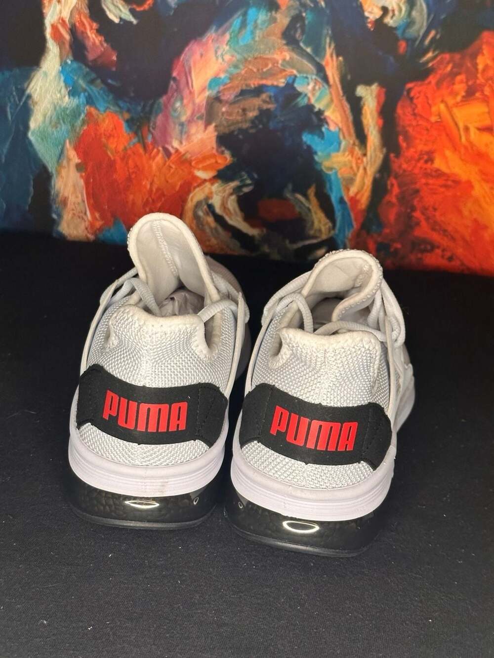 Puma Electron Street 'White Black Red' Sneakers Size 8.5 - Picture 5 of 8